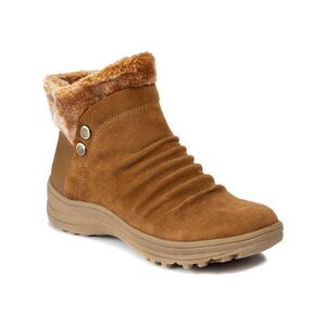 BARETRAPS Womens Brown 1" Platform Aeron Round Toe Wedge Leather Snow Boots 6 M